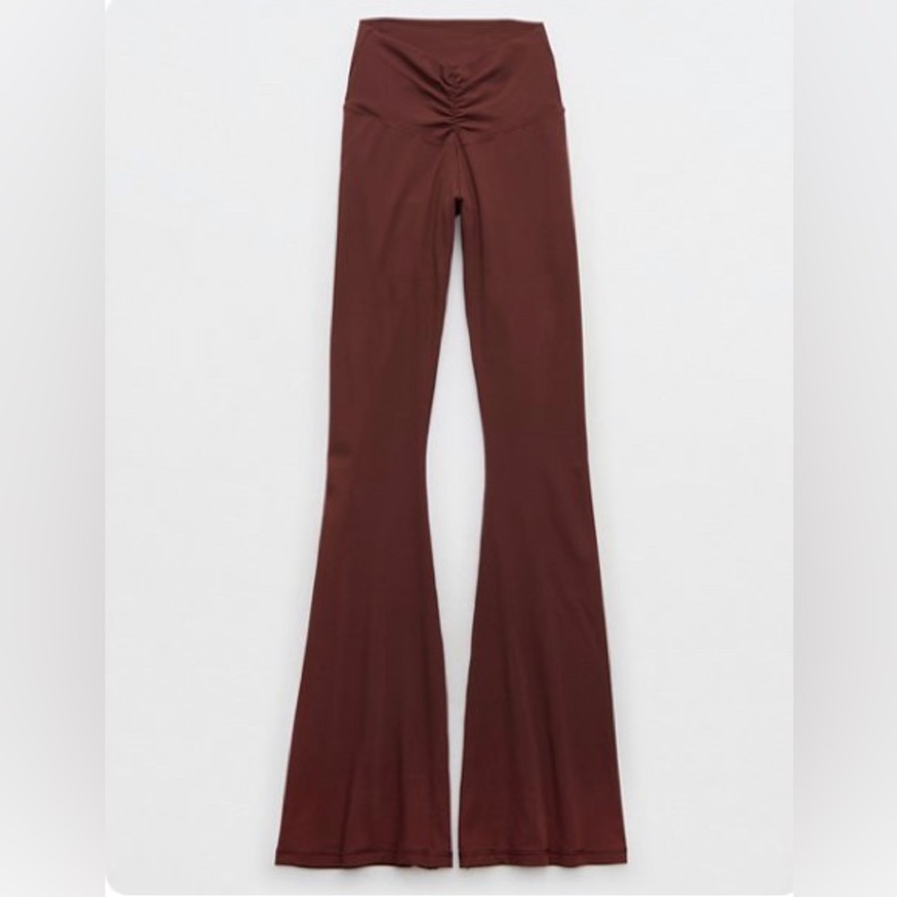 Offline by Aerie Real Me High Waisted Ruched Flare Legging